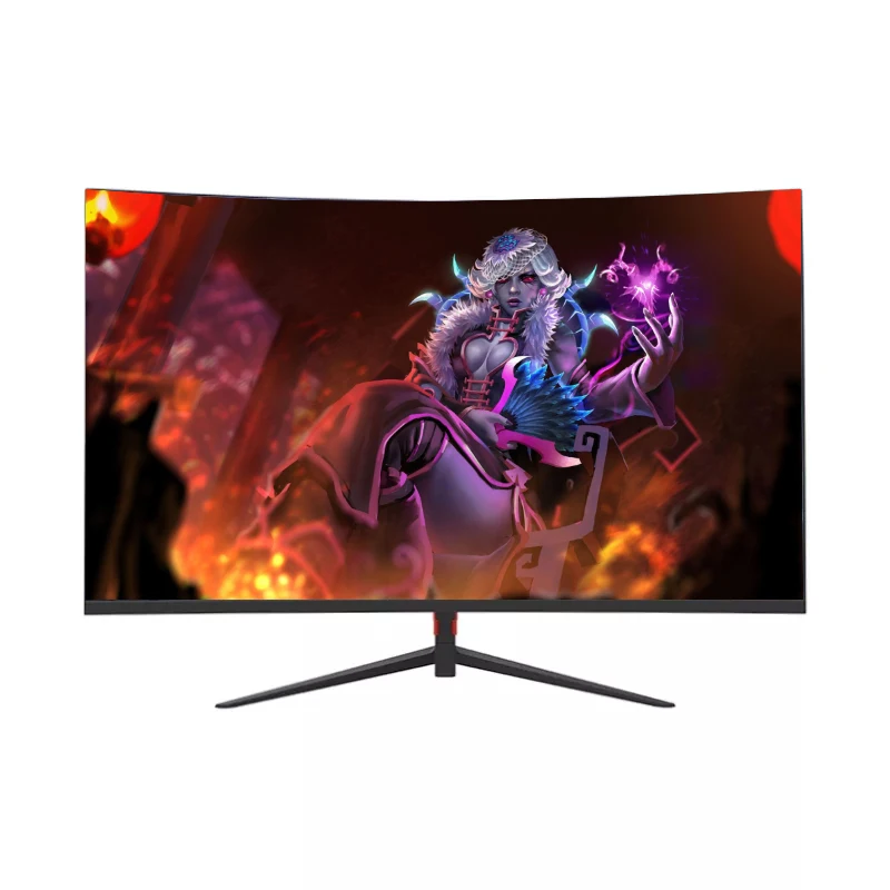 24' FHD 1080p curved gaming LED monitor curved 75hz pc monitor
