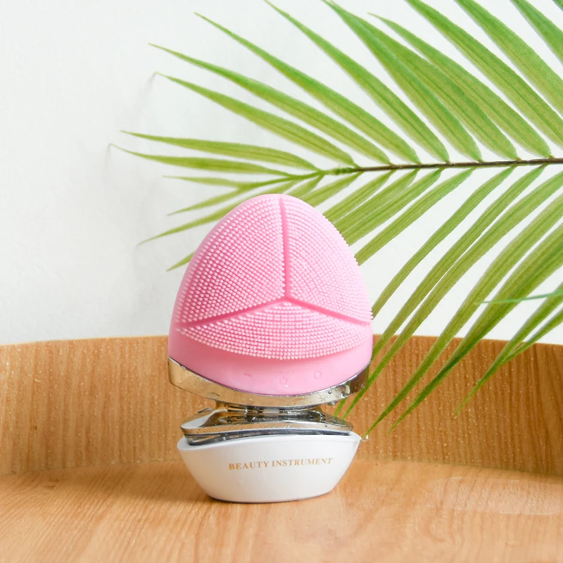 2024 New Arrival Waterproof Electric Face Cleansing Brush Device for Deep Cleaning Sonic Facial Cleansing Brush