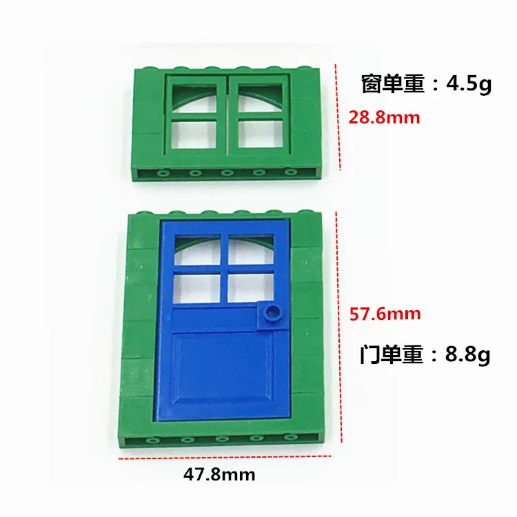 S0606 small particle building blocks 102pcs+ General Building Streetscape Scene Basic Components Accessories toys