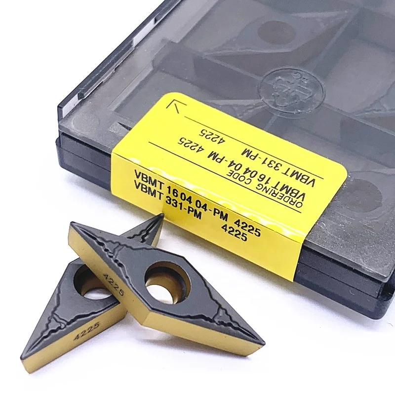
VBMT160404 PM 4225 Carbide Metal CNC Turning Lathe Tools Cutting Tools Turning Tool CNC machine parts lathe turning VBMT 160404 