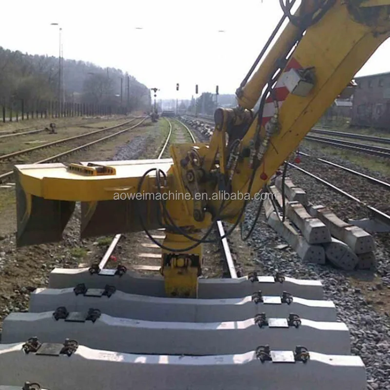 customized excavator wheel Sleeper changer replacement fixture machine Railway maintenance equipment high speed rail way