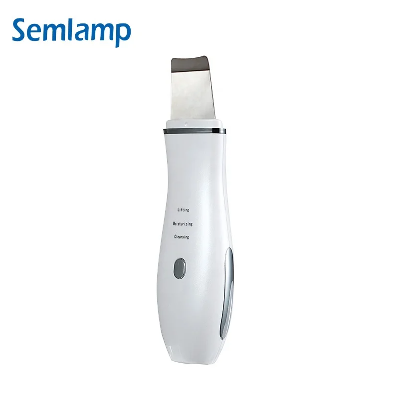 Pore Cleansing Scrubber Portable Skin Spatula Face Peeling Sonic Facial Ultrasonic Skin Scrubber Spatula