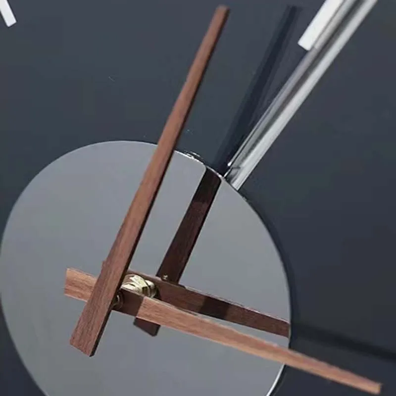 Simple Modern Acrylic Metal Clock for Bedroom Living Room Clock Ornaments