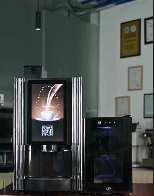 Barista Vending Espresso Machine with Fresh Milk Foam System Automatic Coffee Vending Machine with Milk Modul