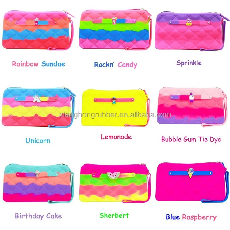 Cosmetic Beauty Pouch Bag Fashion Silicone Wallets Purse Waterproof Makeup Clutch Bag