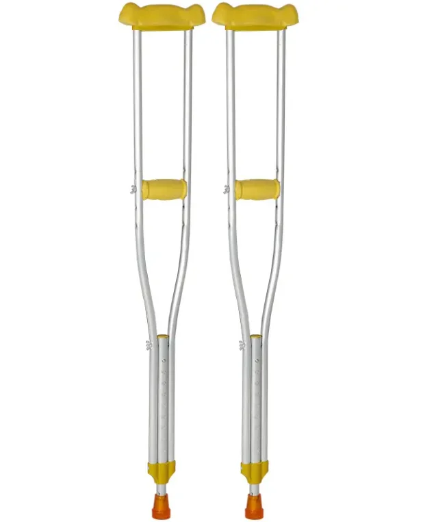 Axillary Folding Crutch With Rubber Crutch Tips Hands Free Underarm Medical Device Walking Stick Cane Underarm Crutches