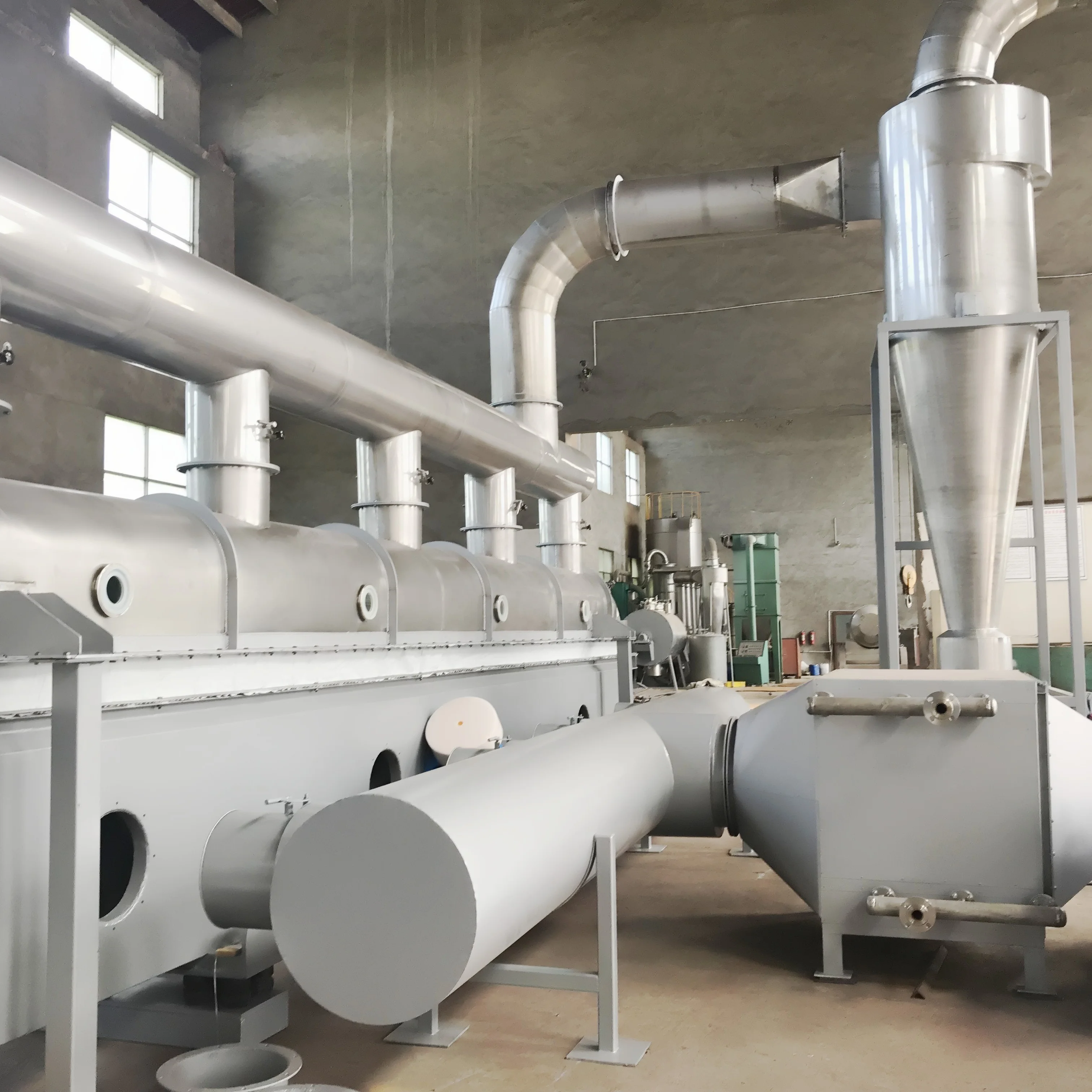 New vibrating fluidized bed dryer for edible salt