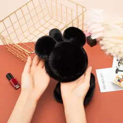 OEM Winter cartoon adult Mickey rides warm plush thick ears warm ear cover purple plush earmuff