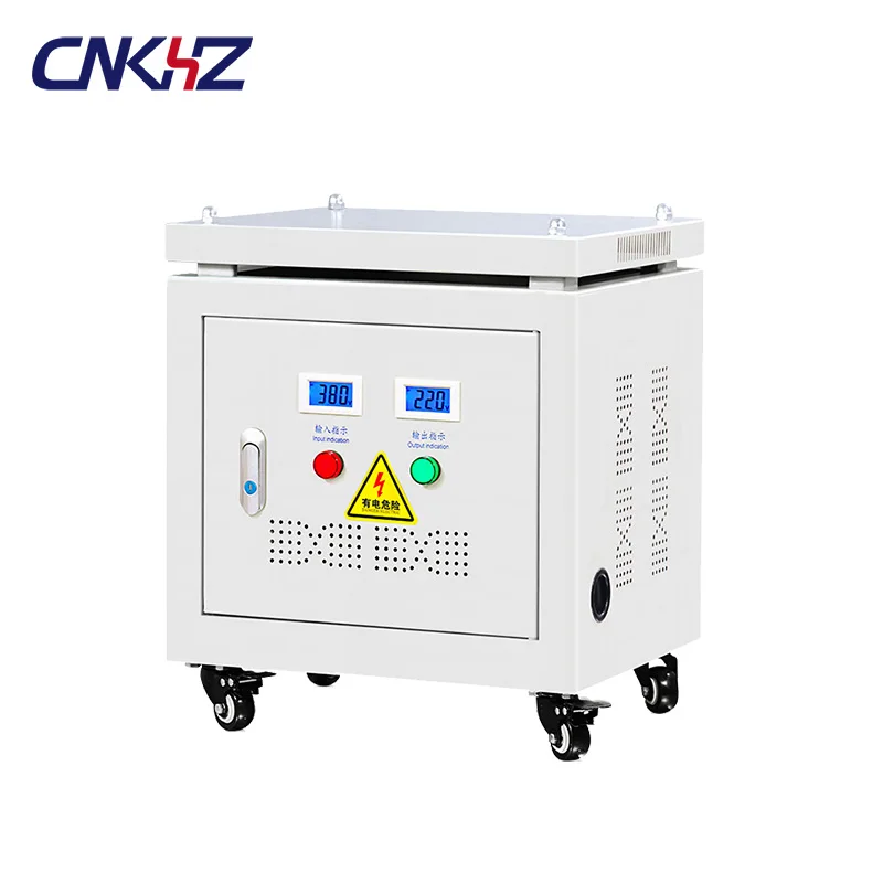 420v to 380v three phase three wire to three phase four wire AC high strength high efficiency dry type isolation transformer box