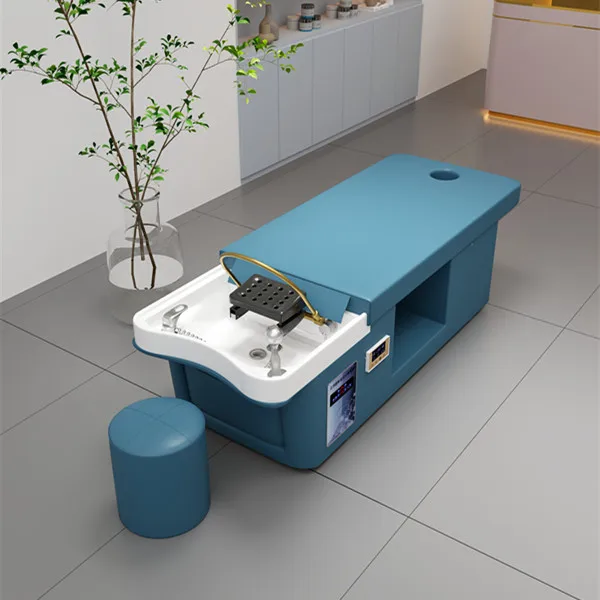 Professional  Hair Spa Wash Bed With 90L Water Storage Tank Thai Massage Shampoo Bed