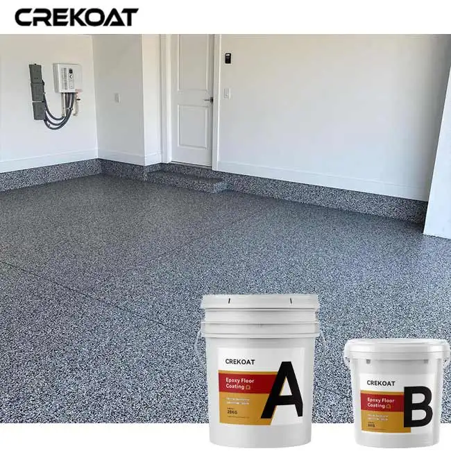 1 Liter Clear Coat Black Epoxy Floor for Residential Garage Floor