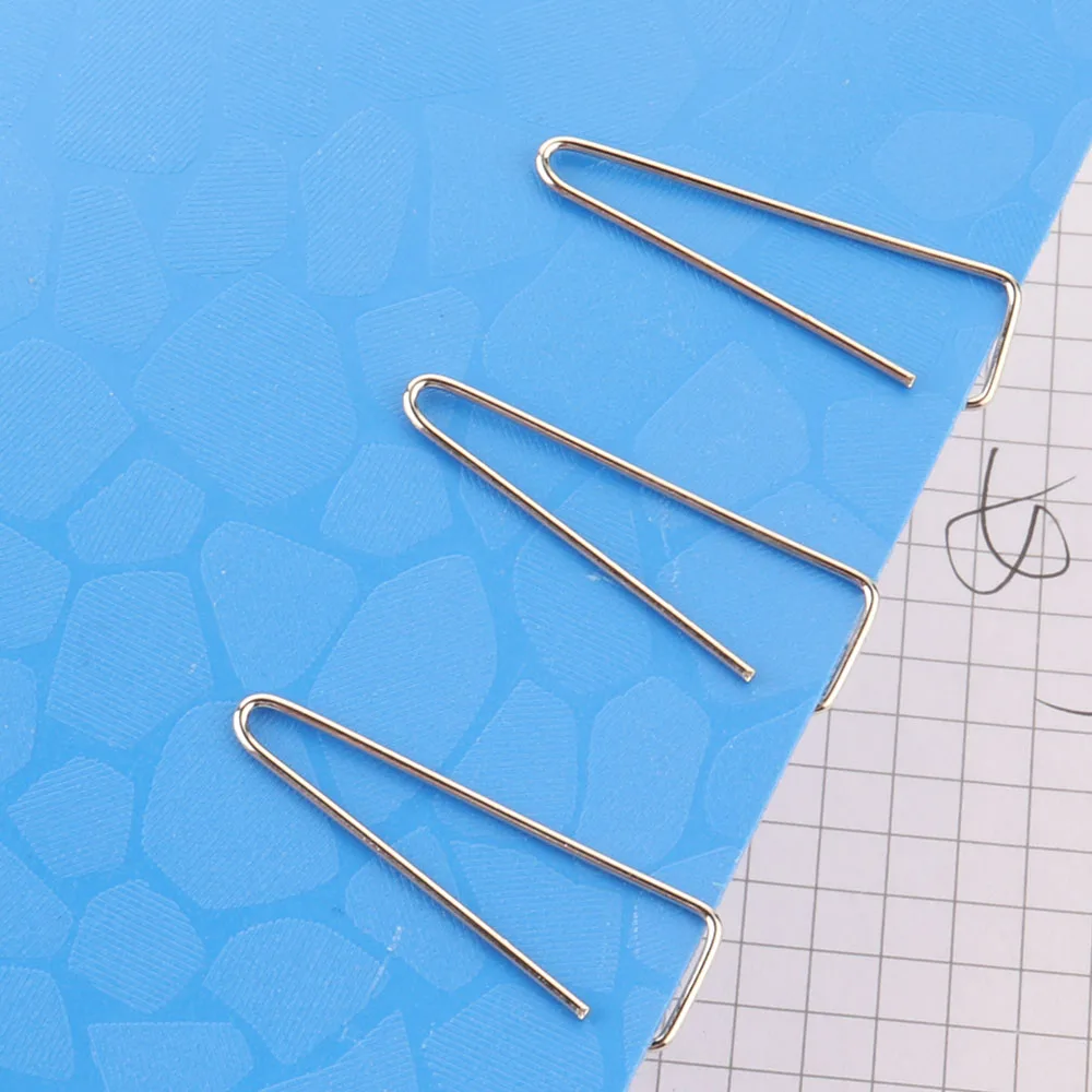 Hot triangle shape 25mm paper clips metal silver office supplies