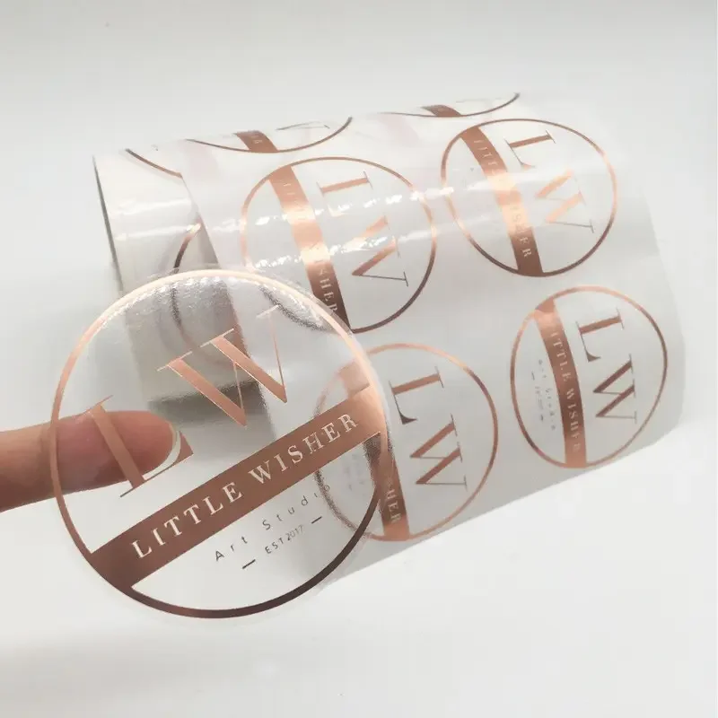 Custom Wholesale Thank You Self-Adhesive Stickers Synthetic Paper Label Stickers For Packaging