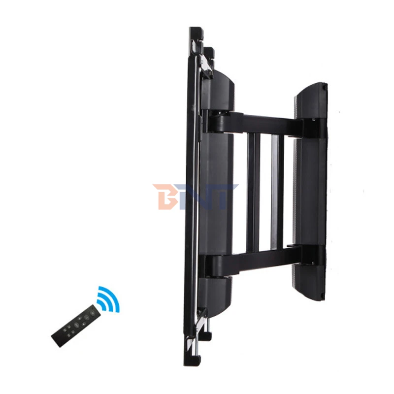Adjustable Remote Control Retractable Motorized Folding Electric TV Wall Bracket Mount with