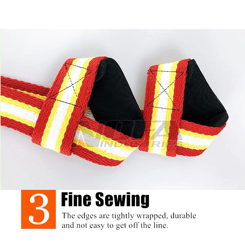 Deadlift Bodybuilding Weightlifting Barbell Workout Wrist Support Belt Lifting Straps Gym with Thicken Padded for Grip Cross fit