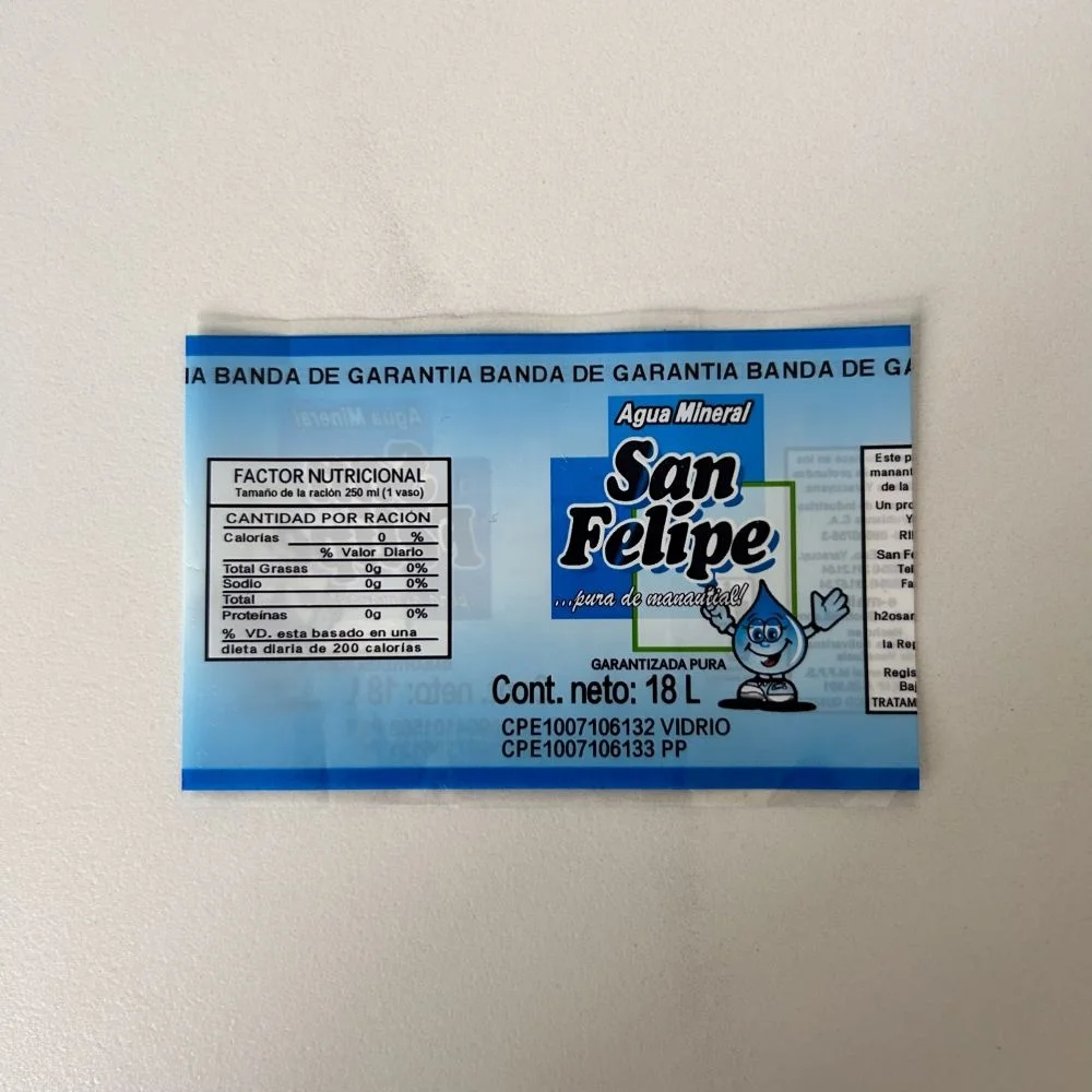 PVC Heat Shrink Sleeve Label Wrap Bottle for 5 Gallon Water Bottle 20L/ 5 Gallon Shrink Flim PVC stamps of drums