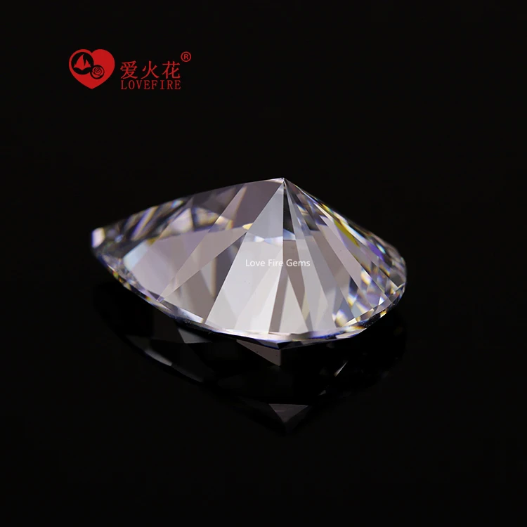 professional making 5a in stock pear cut synthetic cz stone all size loose white cubic zirconia