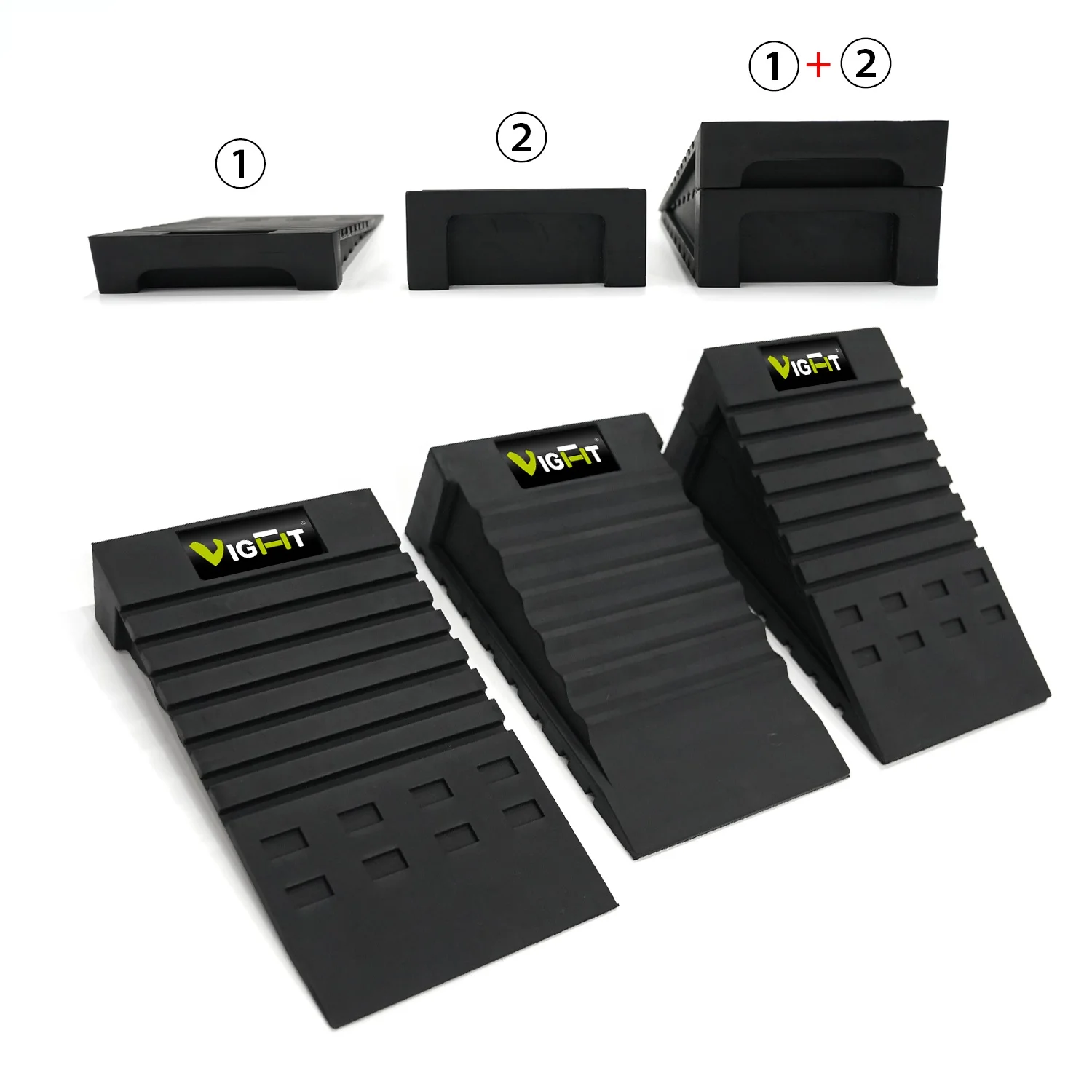 Squat Wedge Block  Rubber Adjustable Non-slip Squat Ramp Board Improve For Squat And Deadlift Calf Stretcher Incline