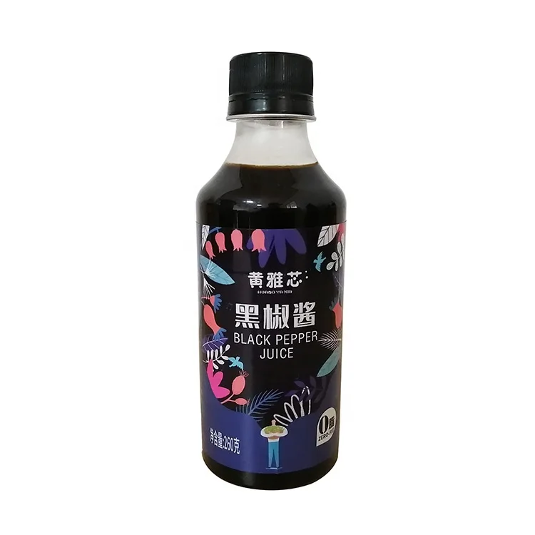 Professional Supplying Sauces Natural Food Consumption Soy Sauce Factory New Seasoning Products 260 g Hot Black Pepper Sauce