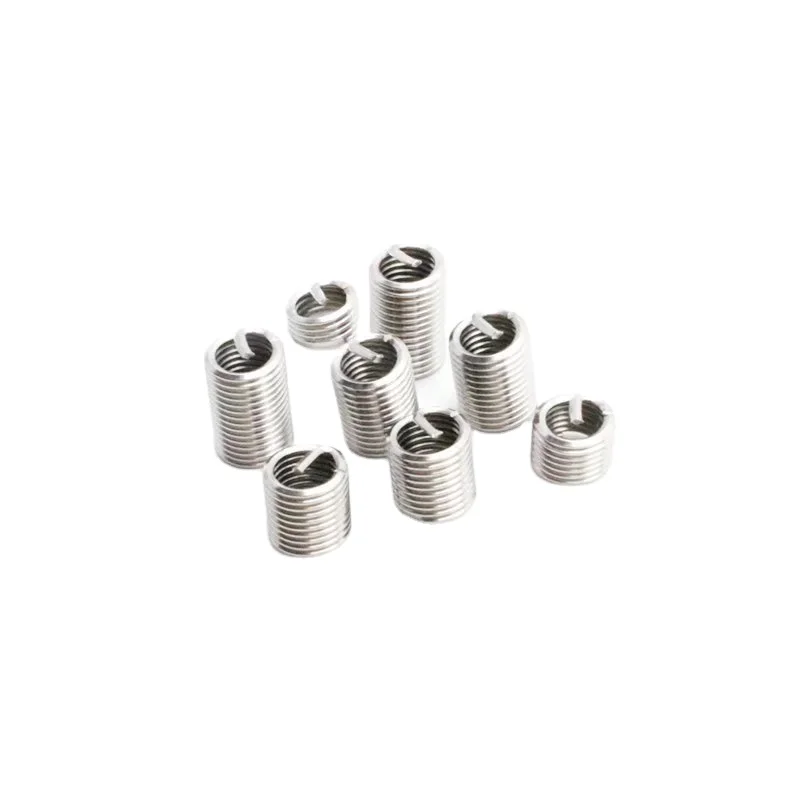 M8*1 Nickel Plated Free Running Thread Insert for Stainless Steel Coils Wire Thread Insert Made of Aluminium