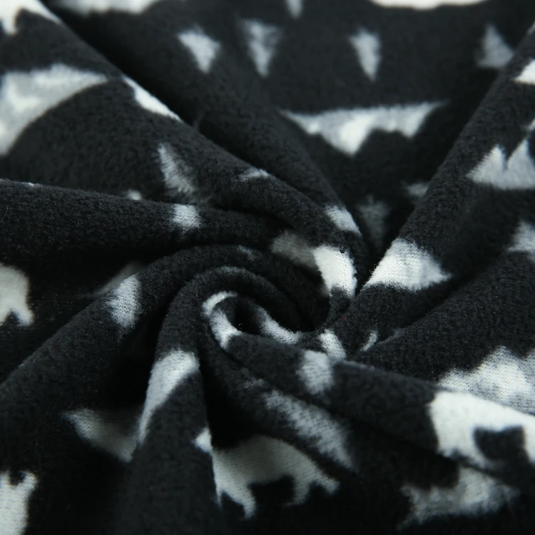 cheap price customized design printing 100 polyester weft knit FDY yarn knitted printed polar fleece fabric for clothes