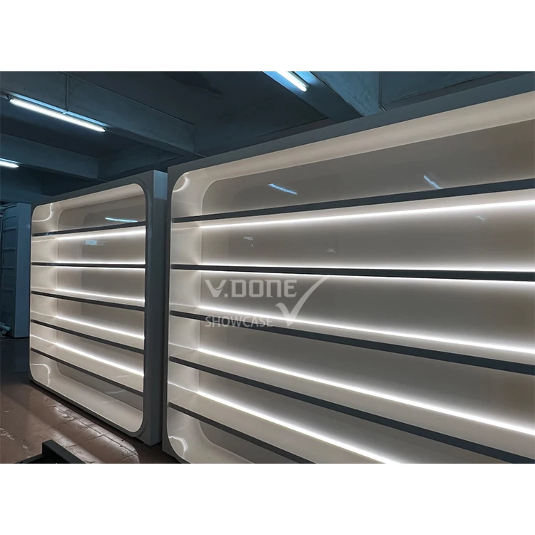 Fashion Lace Wigs Shop Design Hair Extensions Display Cabinet Store Interior Design Luxury Human Hair Display Furniture