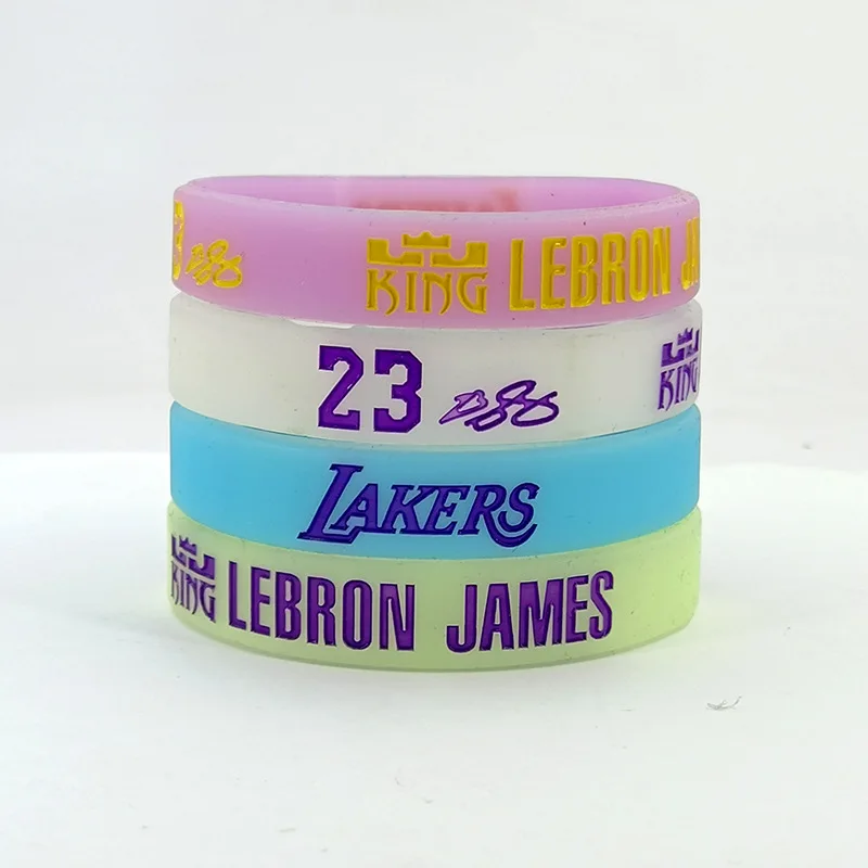 Customized Silicone Wristbands Bracelets Glowing Rubber Bracelet Luminous Motivational Glow In Dark Wristband For Event