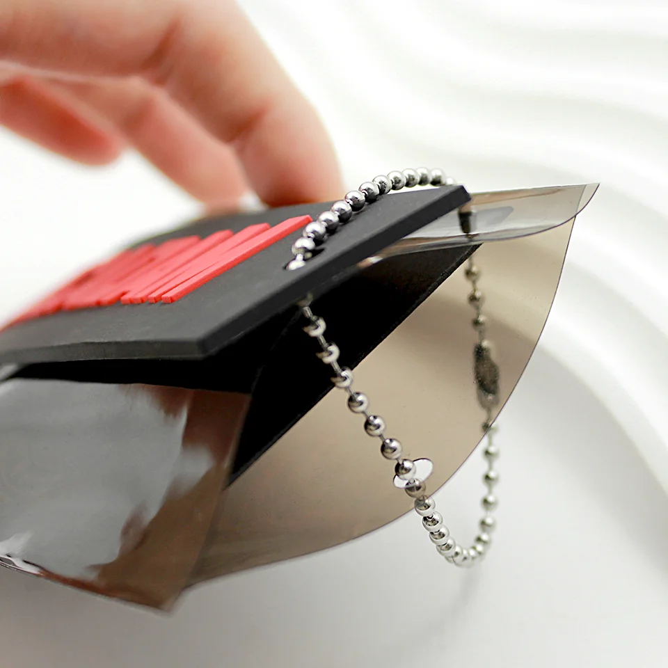 Manufacture Custom Hang Tag Clothing Own LOGO Design 3D Embossed Rubber PVC Labels Paper&Cardboard Swing Tags in Plastic Bags