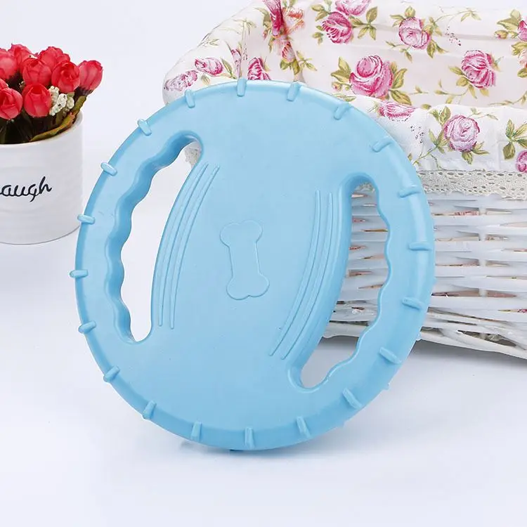 
Pet Dog flying disk Interactive Toy TPR Sounding Floating Training Pet Products 