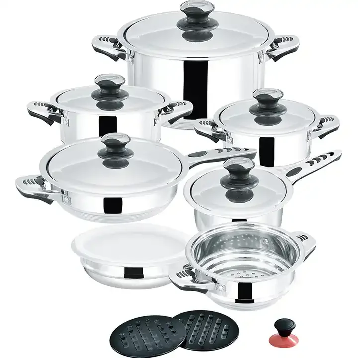 Manufacturer Classical Kitchen Accessories Die Cast Cookware Sets Stainless Steel Induction Cookware Set