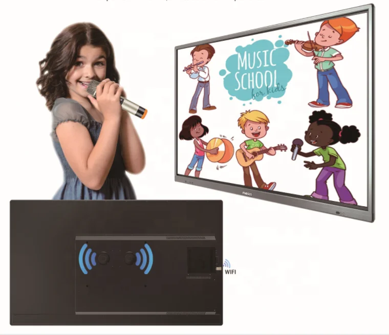 Заводская цена, Интерактивная доска 55 60 65 70 75 дюймов, смарт-доска для письма, сенсорный экран «Все в одном» для преподавания