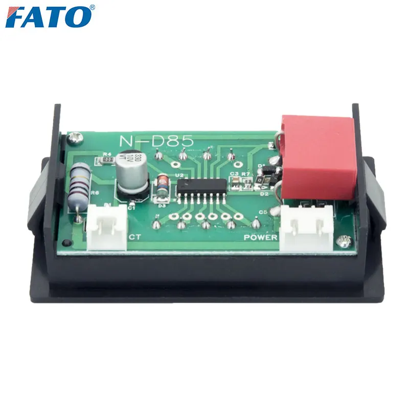 FATO D85 Digital Display Meter Panel High Precision 2 in 1 AC Voltmeter Ammeter Voltage Dual Display 60-500V