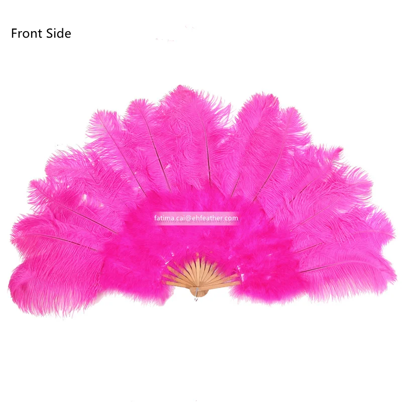 Retail Factory Price  Economy Burlesque Large Ostrich Feather Hand Fan
