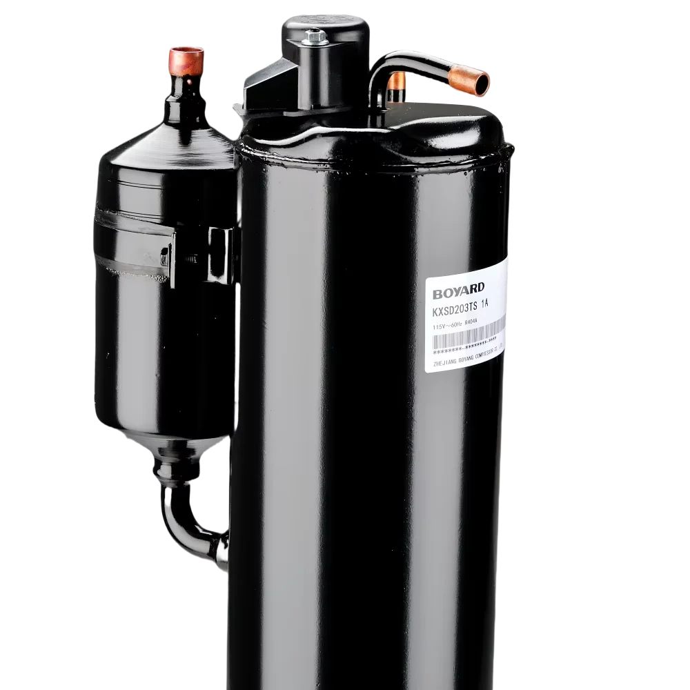 Kxsd203ks Hermetic Twin Rotary Compressor Liquid Injection New UL/ROHS Certified for Transport Refrigeration