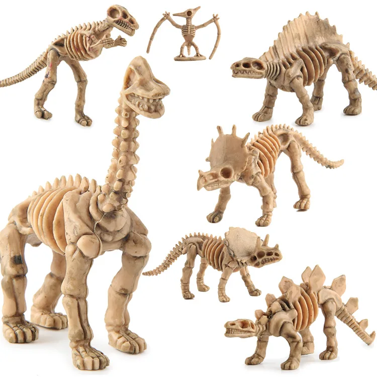 Mini Jurassic dinosaur archeological excavation Tyrannosaurus rex model toy dinosaur model toy  kit skeleton model  SS