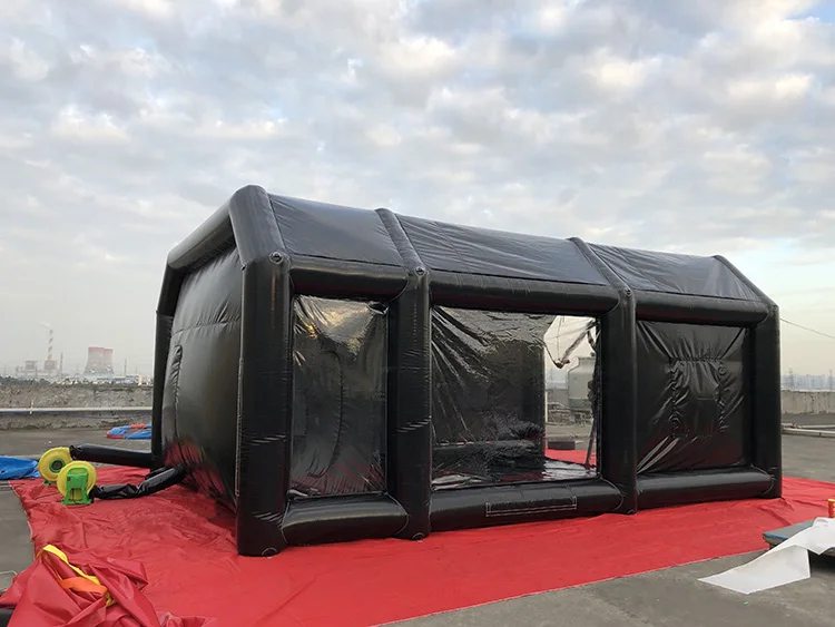 Mobile workshop inflatable paint booth portable inflatable spray booth