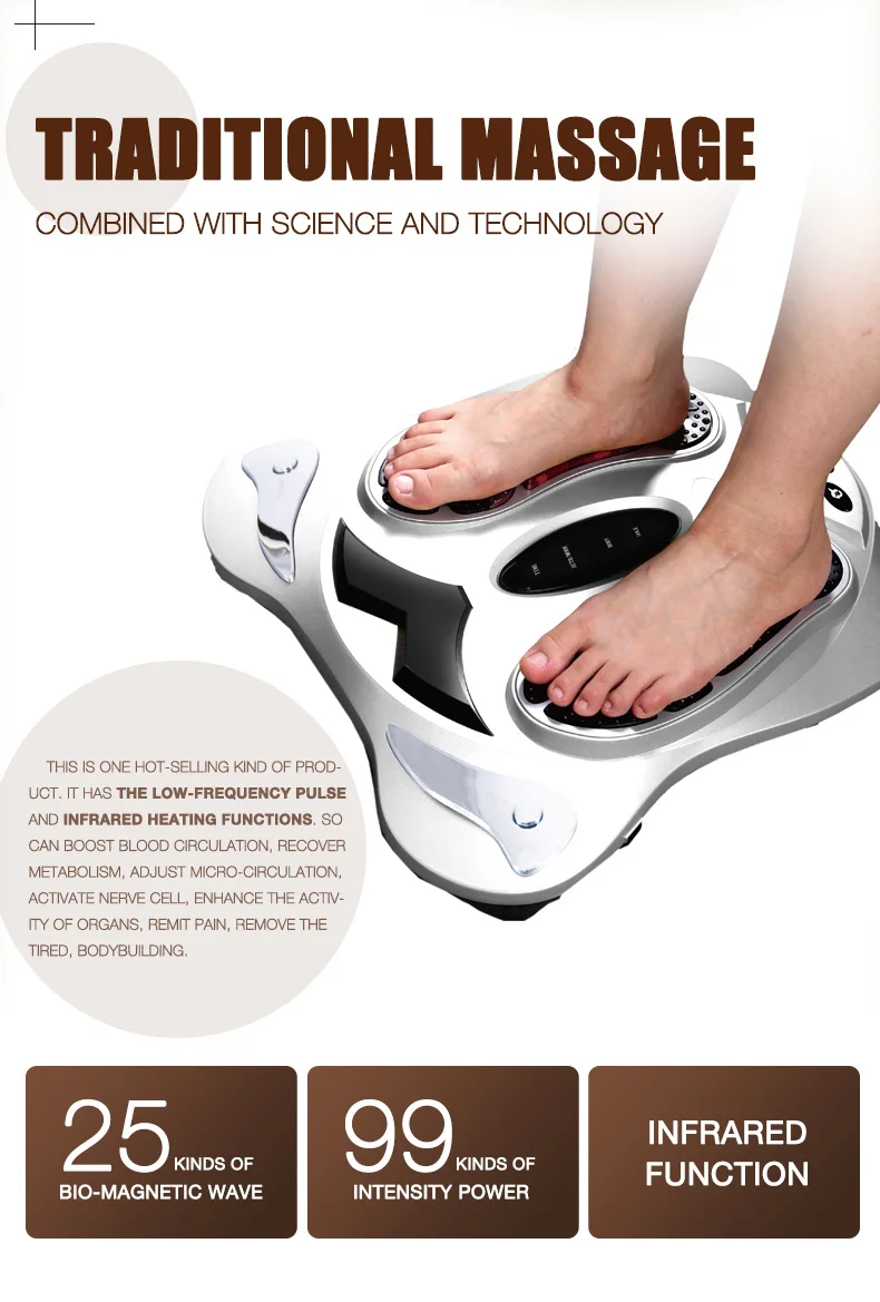 
New price health care equipment home therapy blood circulation vibrating electric ems foot massager machine 