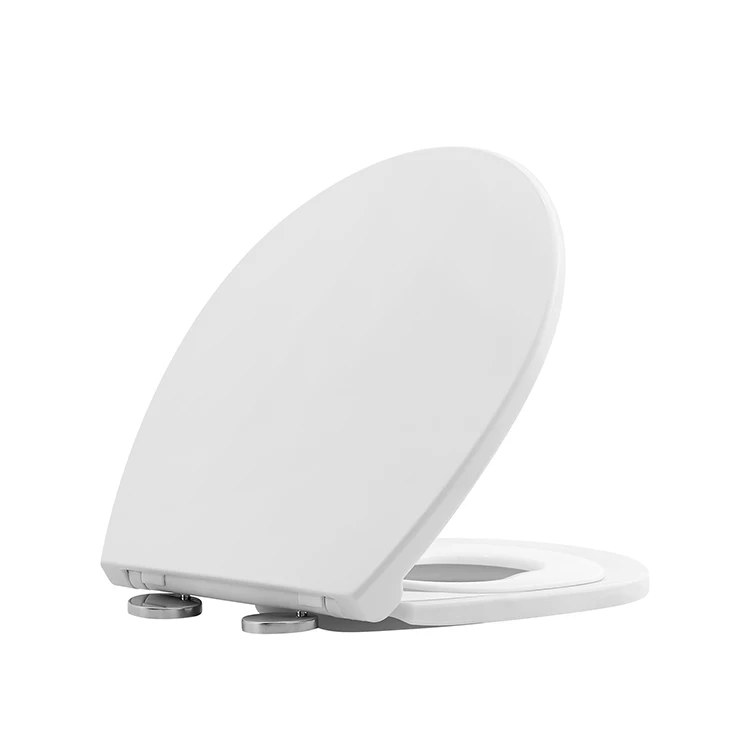 Elongated bathroom accessories white non-slip toilet seat round slow close toilet seat cover for family