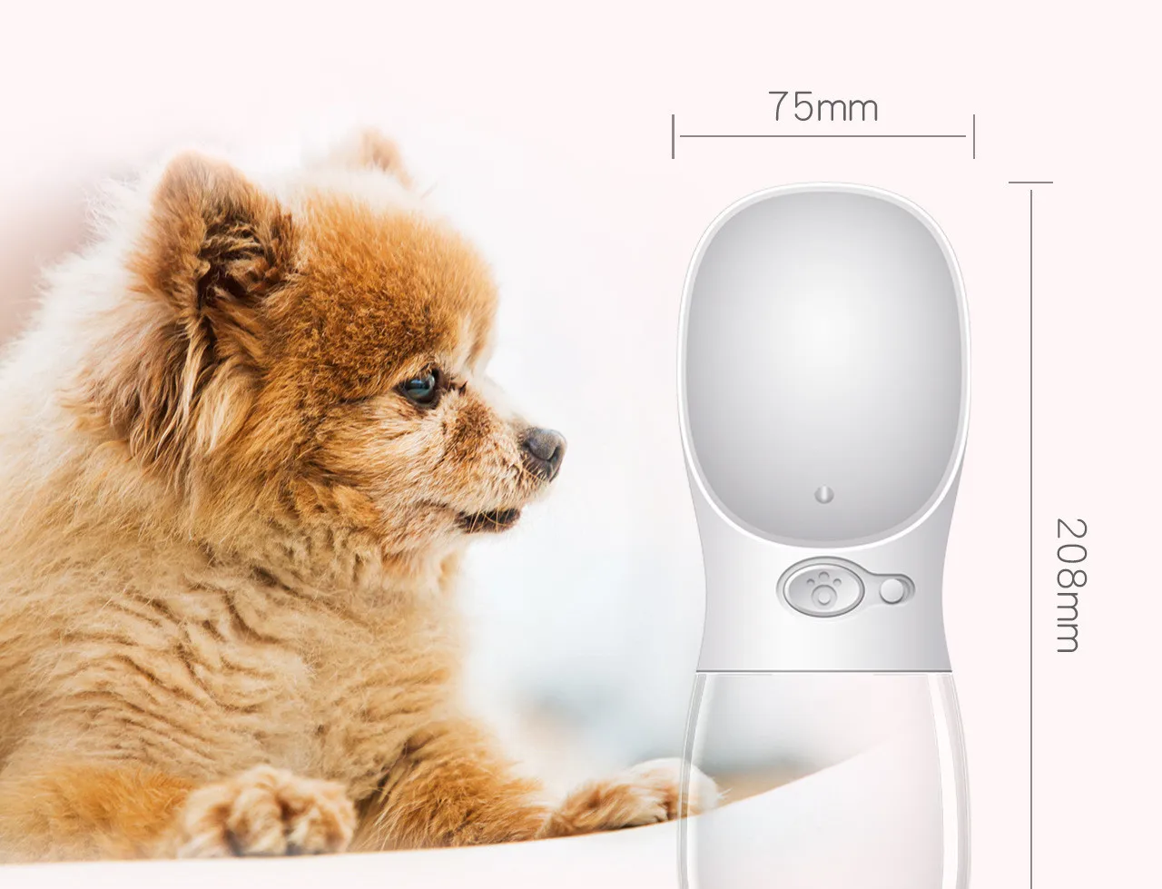 Wholesale Manufactory Food Grade Leak Proof Portable Puppy Pet Travel Water Bottle For Pet Travel