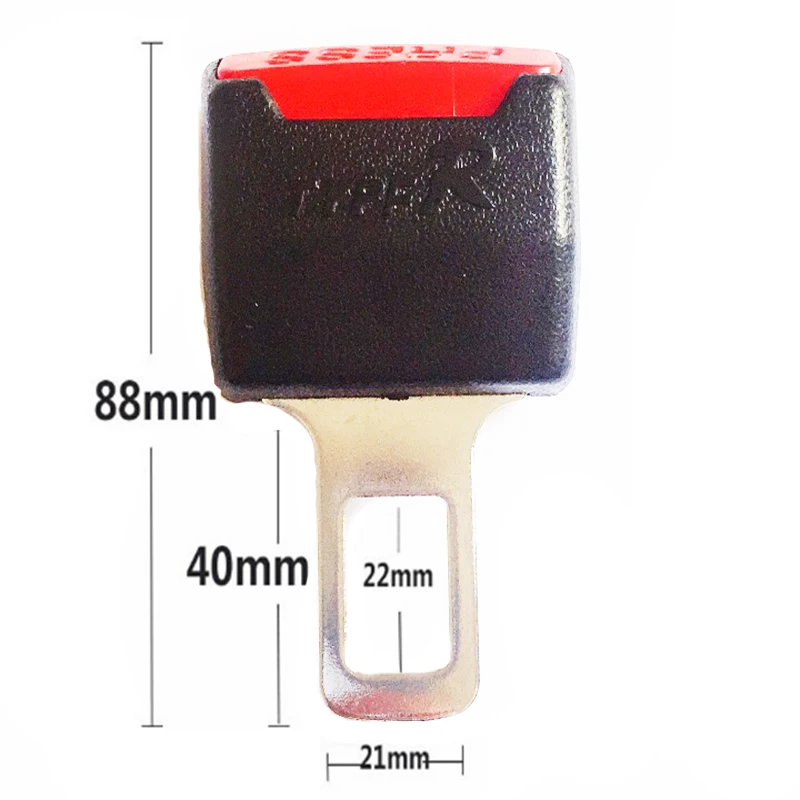 2 pcs Car Seat Belt Clip Extension Plug Car Safety Seat Lock Buckle Seatbelt Clip Extender Insert Socket