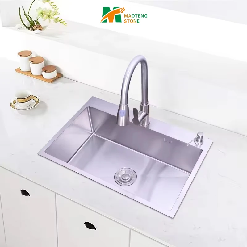 High Quality Granite Bathroom Sink Black Modern Stainless Steel 304 Kitchen Sink