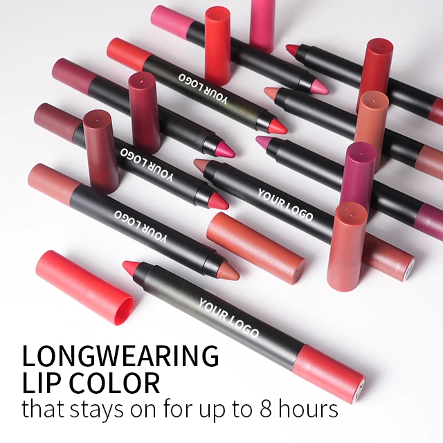 Custom Creamy Lip Liners Custom Private Label Waterproof Brown Lipliner Pencil