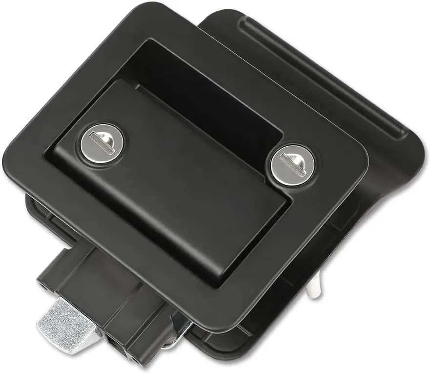 2022 Модернизированный дверной замок RV черный БЕСКЛЮЧЕВОЙ вход из цинкового сплава для кемпера прицепа с клавиатурой подсветки и 2 пультами дистанционного управления 