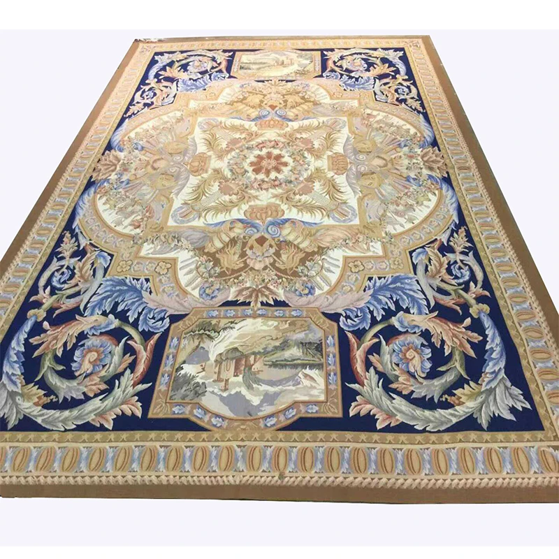 New design french style new Zealand wool Aubusson rug carpet