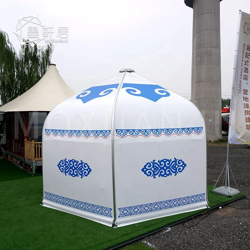 
Custom-Made Luxury Aluminium Frame Mongolian Yurt Glamping Tent for Sale 