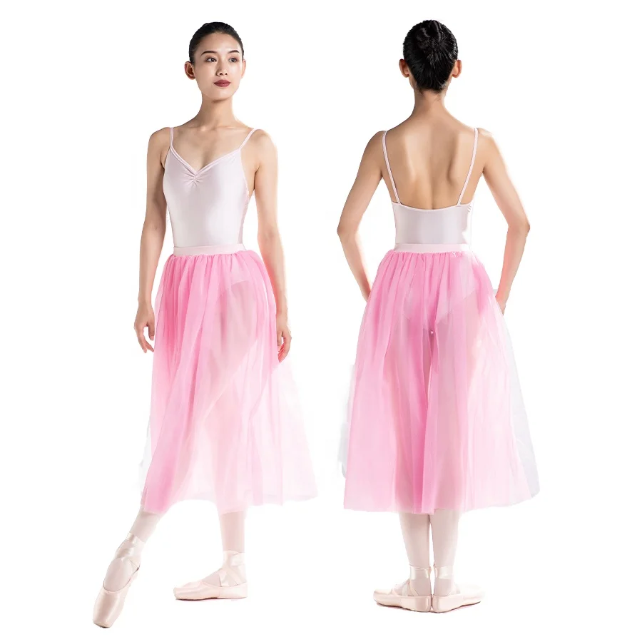 Wholesale White Ballet Romantic Half Long Tutu Skirt