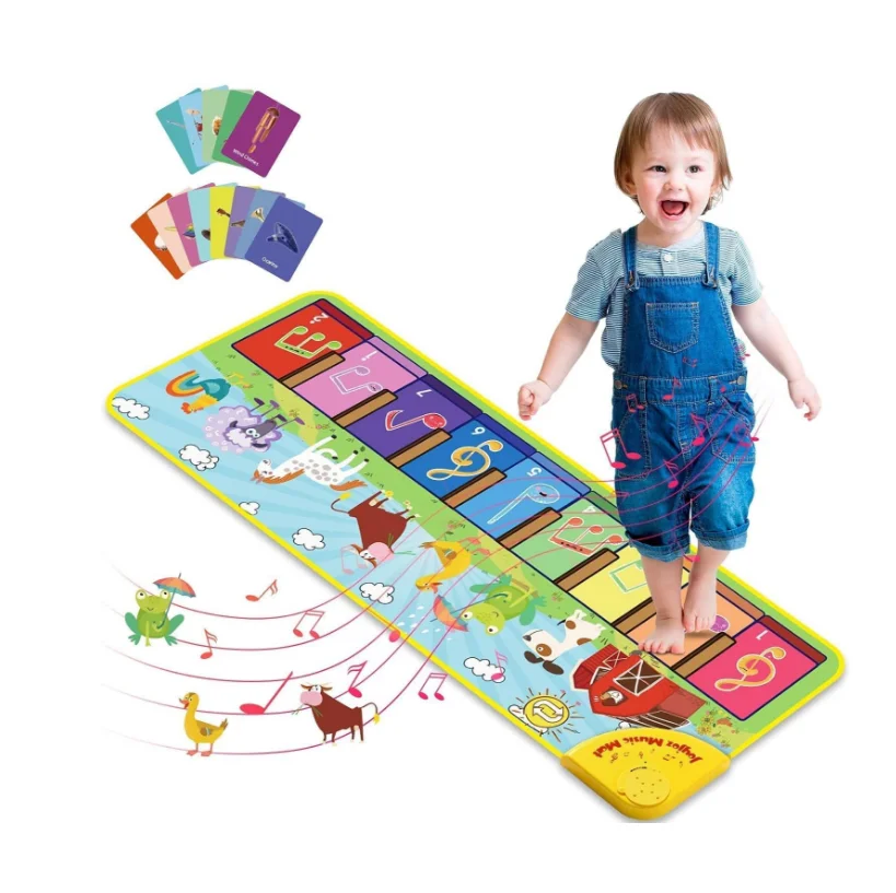 Children Baby Floor Play Game Music Piano Crawling Mat Carpet Piano Mat Toy