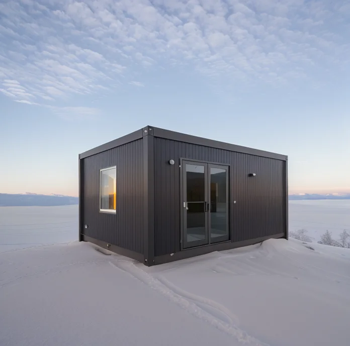 sea shipping container conex box house seacan modern movable 2 floor small tiny modular prefabricated house