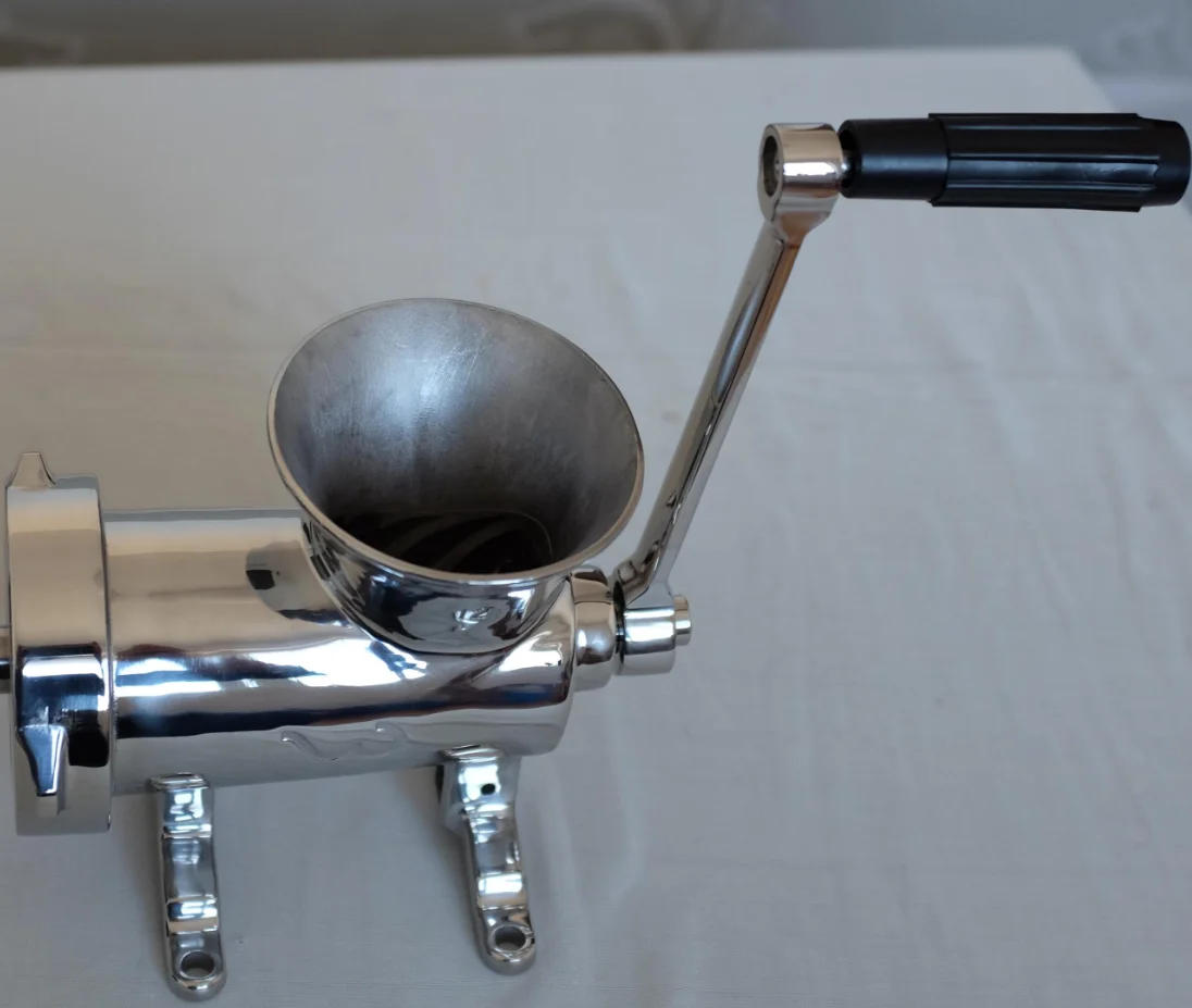 Hand Operated Meat Mincer 32, Tin Plated Commercial Meat Grinder,Manual Meat Mincer