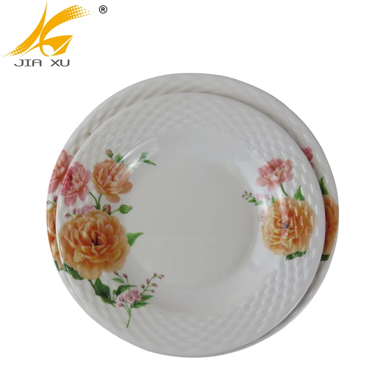 
melamine dinnerware set customized design 4C CMYK printing factory price 